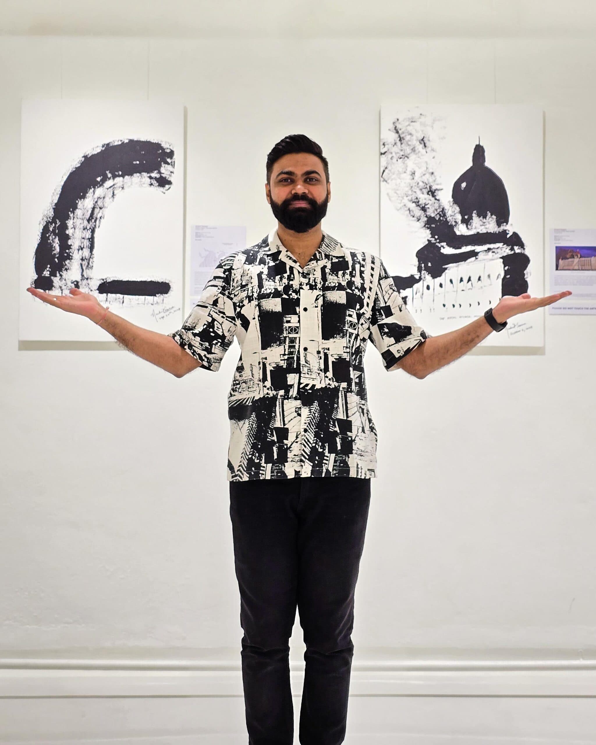 Anukrit Saxena portrait from an art event